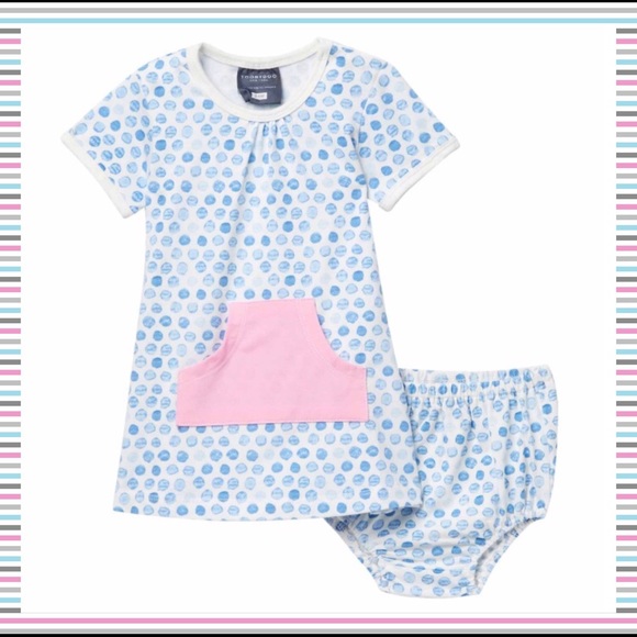 Toobydoo Other - NWT 6-12m TOOBYDOO. Blue Polka dots w/ pocket.